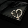 Wholesale Alloy Heart Shape Electroplated Love Brooch Clothing Accessories