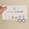 Wholesale Alloy Heart Shape Electroplated Sweet And Cool Style Women's Earrings