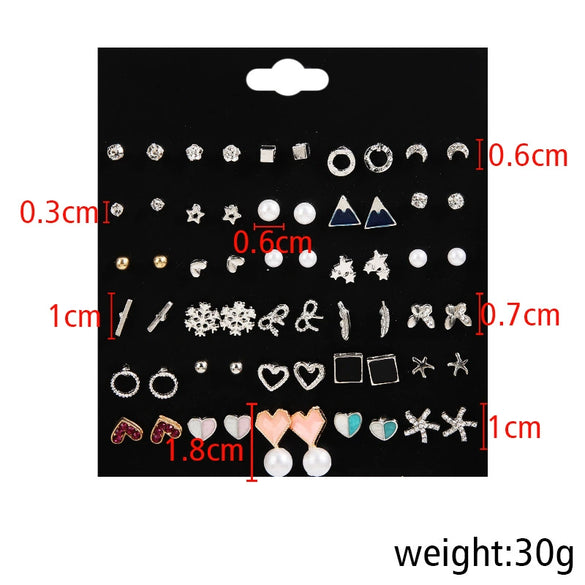 Wholesale Alloy Heart Shape Electroplated Women's Earrings