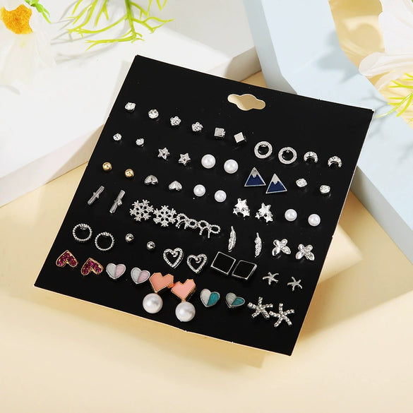 Wholesale Alloy Heart Shape Electroplated Women's Earrings