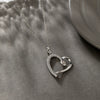 Wholesale Alloy Heart Shape Elegant Microinlaid Zircon Necklace Pendant With Electroplating