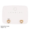 Wholesale Alloy Heart Shape French Retro Electroplated Women's Beanie Earrings