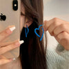 Wholesale Alloy Heart Shape Light Luxury Style Earrings With Electroplating Treatment For Women