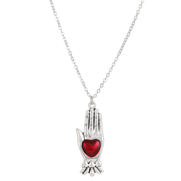 Wholesale Alloy Heart Shape Pendant Necklace For Women With Electroplating And Ins Style