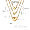 Wholesale Alloy Heart Shape Pendant O Word Chain Necklace With Electroplating For Women