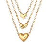 Wholesale Alloy Heart Shape Pendant O Word Chain Necklace With Electroplating For Women