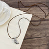 Wholesale Alloy Heart Shape Women's Simple Long Clavicle Necklace