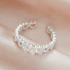 Wholesale Alloy Heart Shaped Electroplated Ring For Women And Unisex