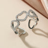 Wholesale Alloy Heart Shaped Electroplated Ring For Women And Unisex