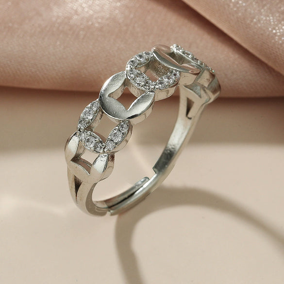 Wholesale Alloy Heart Shaped Electroplated Ring For Women And Unisex