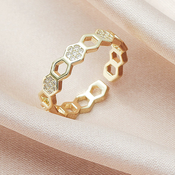 Wholesale Alloy Heart Shaped Electroplated Ring For Women And Unisex