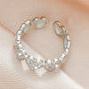 Wholesale Alloy Heart Shaped Electroplated Ring For Women And Unisex