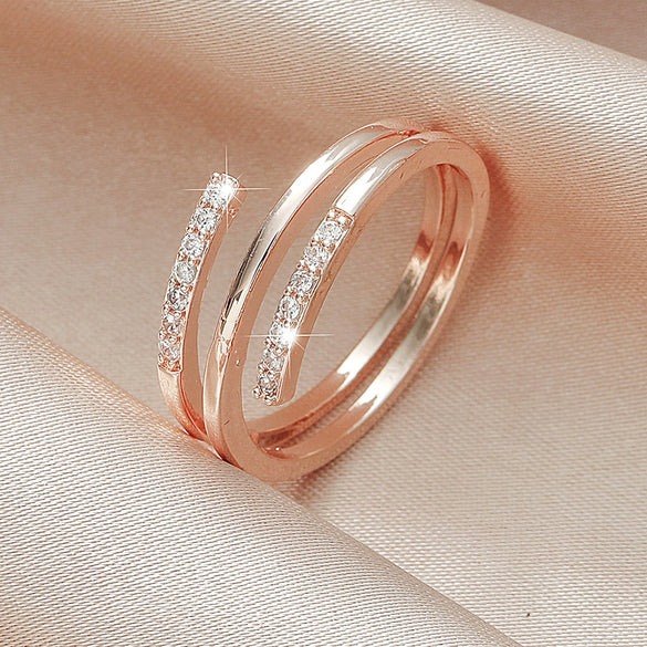 Wholesale Alloy Heart Shaped Electroplated Ring For Women And Unisex