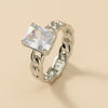 Wholesale Alloy Heart Shaped Electroplated Ring For Women And Unisex
