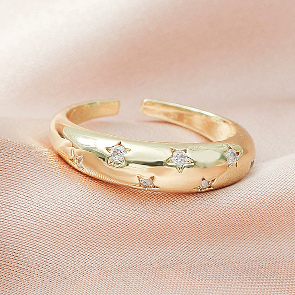 Wholesale Alloy Heart Shaped Electroplated Ring For Women And Unisex