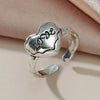 Wholesale Alloy Heart Shaped Electroplated Ring For Women And Unisex