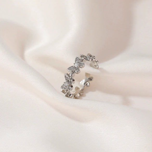 Wholesale Alloy Heart Shaped Electroplated Ring For Women And Unisex