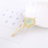Wholesale Alloy Heartshaped Dried Flower Hairpin French Retro Style Electroplated Hair Accessories For Women