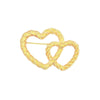 Wholesale Alloy Heartshaped Electroplated Brooch For Women Retro Style Accessories