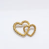 Wholesale Alloy Heartshaped Electroplated Brooch For Women Retro Style Accessories