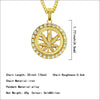 Wholesale Alloy Hip Hop Diamond Maple Leaf Turntable Rotatable Pendant Necklace For Men