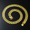 Wholesale Alloy Hip Hop Geometric Cuban Chain Necklace With Electroplating