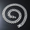 Wholesale Alloy Hip Hop Geometric Cuban Chain Necklace With Electroplating