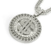 Wholesale Alloy Hip Hop Geometric Diamondencrusted Dollar Pendant Necklace For Men With Cuban Chain
