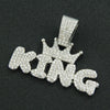 Wholesale Alloy Hiphop Letter Pendant Necklace With Diamond Treatment And Cuban Chain
