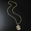 Wholesale Alloy Hiphop Style Dollar Symbol Pendant Jewelry With Diamond And Letters Numbers Text Pattern
