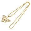 Wholesale Alloy Hiphop Style Letter Pendant Necklace With Diamond Stitching