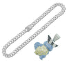 Wholesale Alloy Hiphop Style Threedimensional Cartoon Animal Pendant Necklace With Diamond Inlay And Cuban Chain