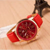 Wholesale Alloy Imitation Leather Strap Quartz Watch With Round Dial And Roman Numeral Scale Leisure Style