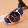 Wholesale Alloy Imitation Leather Strap Quartz Watch With Round Dial And Roman Numeral Scale Leisure Style