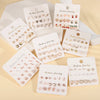 Wholesale Alloy Imitation Pearl Elegant Women's Earrings Set With Fruit Food Style And Geometric Pattern Electroplated