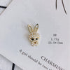 Wholesale Alloy Inlaid Jewelry Accessories With Bear And Rabbit Shapes For Earrings And Necklace