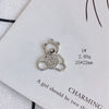 Wholesale Alloy Inlaid Jewelry Accessories With Bear And Rabbit Shapes For Earrings And Necklace