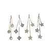 Wholesale Alloy Inlaid Star Earrings Jewelry Accessories With Electroplating