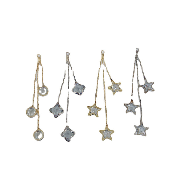 Wholesale Alloy Inlaid Star Earrings Jewelry Accessories With Electroplating