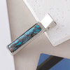 Wholesale Alloy Inlaid Women's Retro Simple Temperament Bangs Clip Hair Accessories Turquoise Bohemian Style