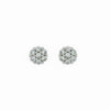 Wholesale Alloy Inlaid Zirconium Flower Electroplated Women's Earrings
