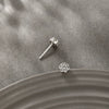 Wholesale Alloy Inlaid Zirconium Flower Electroplated Women's Earrings