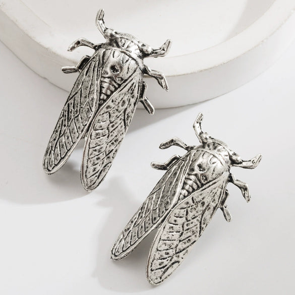Wholesale Alloy Insect Stud Earrings Electroplating Vintage Personality Style For Women