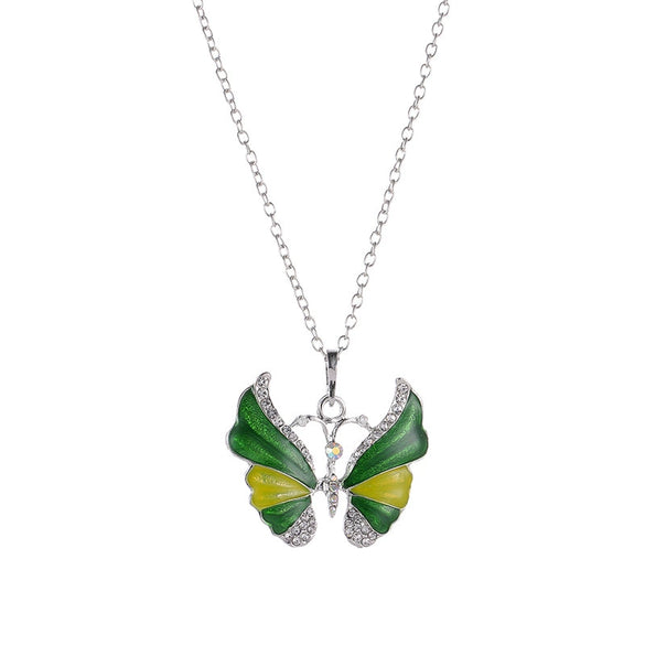 Wholesale Alloy Insects Style Electroplating Butterfly Necklace For Women