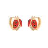 Wholesale Alloy Insectshaped Niche Design Electroplated Earrings