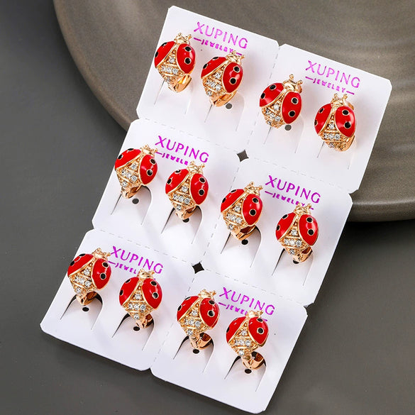 Wholesale Alloy Insectshaped Niche Design Electroplated Earrings