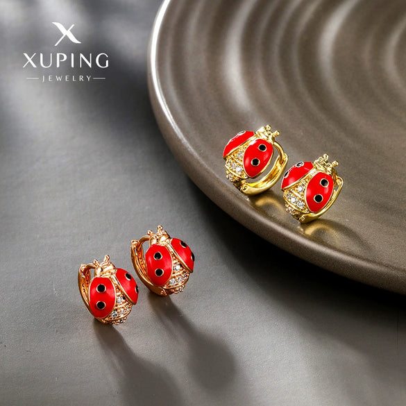 Wholesale Alloy Insectshaped Niche Design Electroplated Earrings