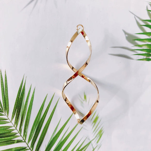 Wholesale Alloy Jewelry Accessories Color Retention Plating Twist Simple Earrings