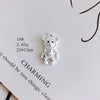 Wholesale Alloy Jewelry Accessories Electroplated With Small Bear Robot Shapes For Earrings And Necklace