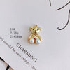 Wholesale Alloy Jewelry Accessories Electroplated With Small Bear Robot Shapes For Earrings And Necklace